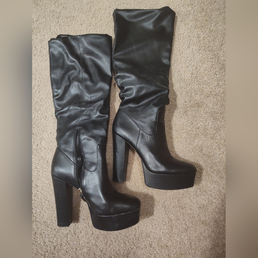 Black JLO Jennifer Lopez boots